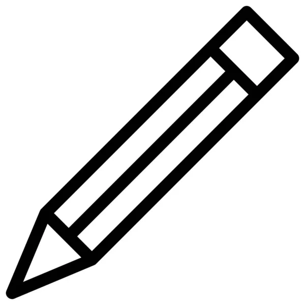 Lápis Vector Ícone Design Illustratio — Vetor de Stock