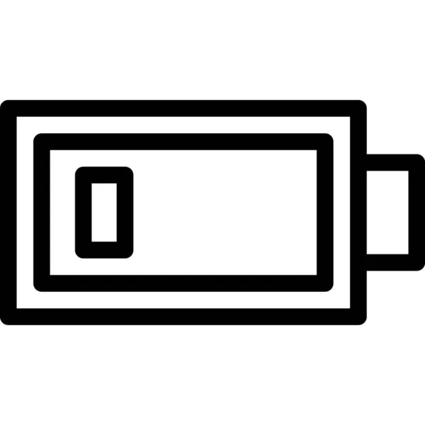 Lage Batterij Vectoricoon Ontwerp Illustratio — Stockvector