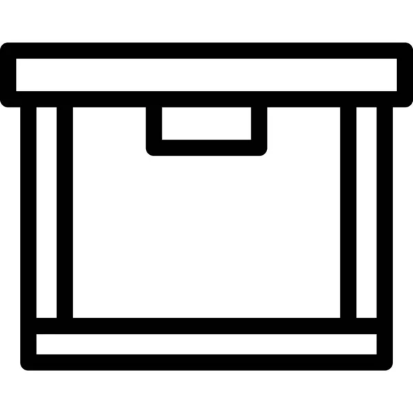 Ilustrasi Rancangan Ikon Vektor Kotak - Stok Vektor
