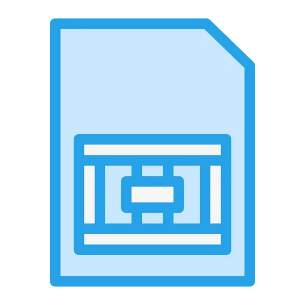 Sim Card Векторна Ілюстрація Дизайну Піктограм — стоковий вектор