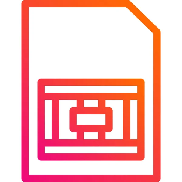 Sim Card Vector Icon Design Illustratio — Stockový vektor