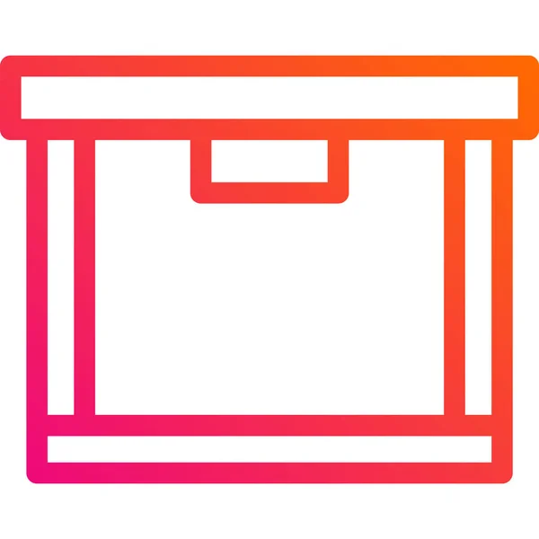 Box Vector Icon Design Illustratio — Vetor de Stock