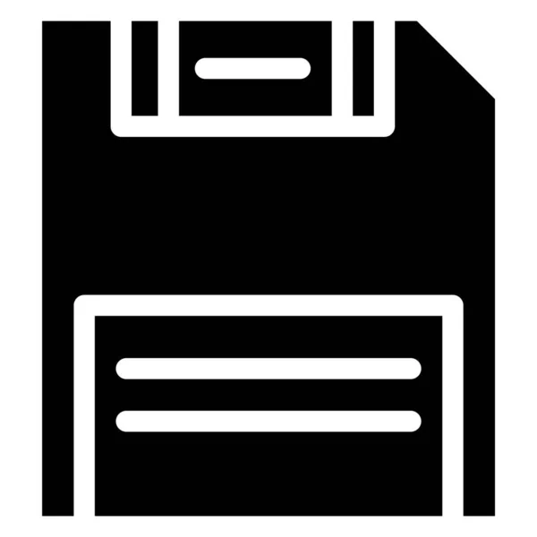Disco Floppy Disegno Icona Vettoriale Illustratio — Vettoriale Stock