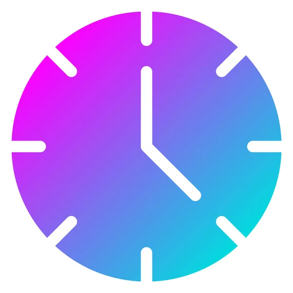 Saat Vektörü Simgesi Tasarım Llüstrasyonu — Stok Vektör