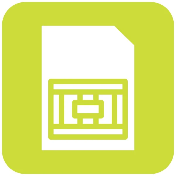 Sim Card Vector Icon Design Illustratio — Vetor de Stock