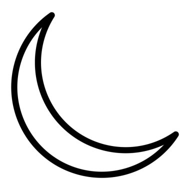 Ay Vektörü Simgesi Tasarım Illustratio