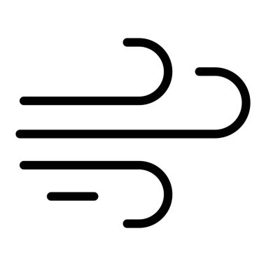 Rüzgâr Vektörü Simgesi Tasarım İllüstrasyonu