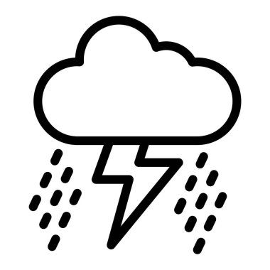 Storm Vektör Simgesi Tasarım İllüstrasyonu