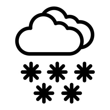 Kar Vektörü Simgesi Tasarım Illustratio