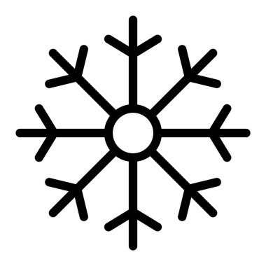 Kar Tanesi Vektör Simgesi Tasarımı Çizim Oranı