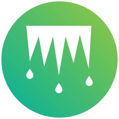 Icicles Vektör Simgesi Tasarım Illustratio