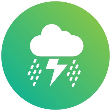 Storm Vektör Simgesi Tasarım İllüstrasyonu
