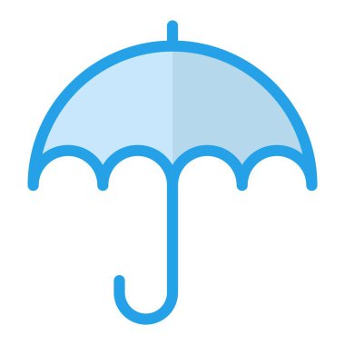 Şemsiye Vektör Simgesi Tasarım İllüstrasyonu