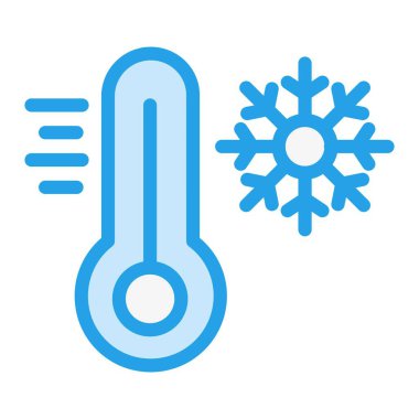 Soğuk Vektör Simgesi Tasarım Illustratio