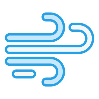 Rüzgâr Vektörü Simgesi Tasarım İllüstrasyonu