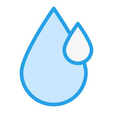 Su Damlası Vektör Simgesi Tasarım Çizimi