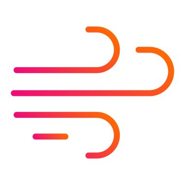 Rüzgâr Vektörü Simgesi Tasarım İllüstrasyonu