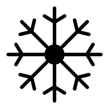 Kar Tanesi Vektör Simgesi Tasarımı Çizim Oranı