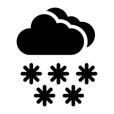 Kar Vektörü Simgesi Tasarım Illustratio