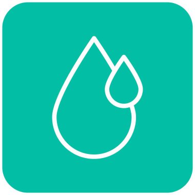 Su Damlası Vektör Simgesi Tasarım Çizimi