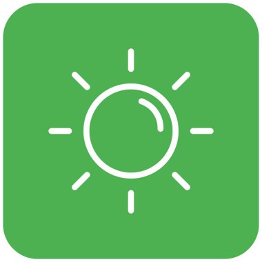 Güneş Vektörü Simgesi Tasarım Illustratio