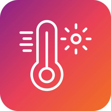 Sıcak Vektör Simgesi Tasarım Illustratio