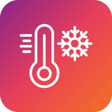 Soğuk Vektör Simgesi Tasarım Illustratio