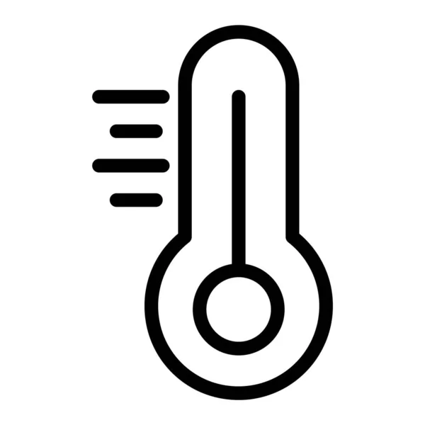 Thermometer Vector Εικονίδιο Σχεδιασμός Εικονίδιο — Διανυσματικό Αρχείο