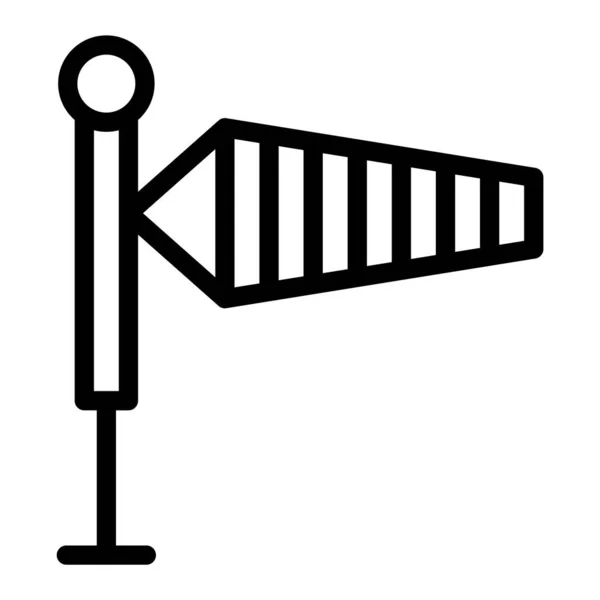 Návrhová Ilustrace Vektorové Ikony Znaku Větru — Stockový vektor
