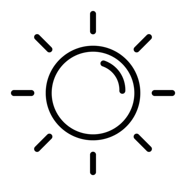Projekt Ikony Wektora Słońca Illustratio — Wektor stockowy