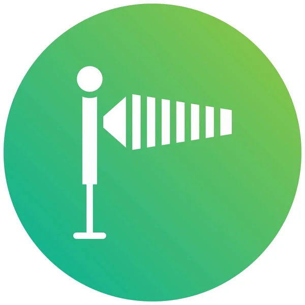 Wind Sign Vector Icon Design Illustratio — Stockvektor