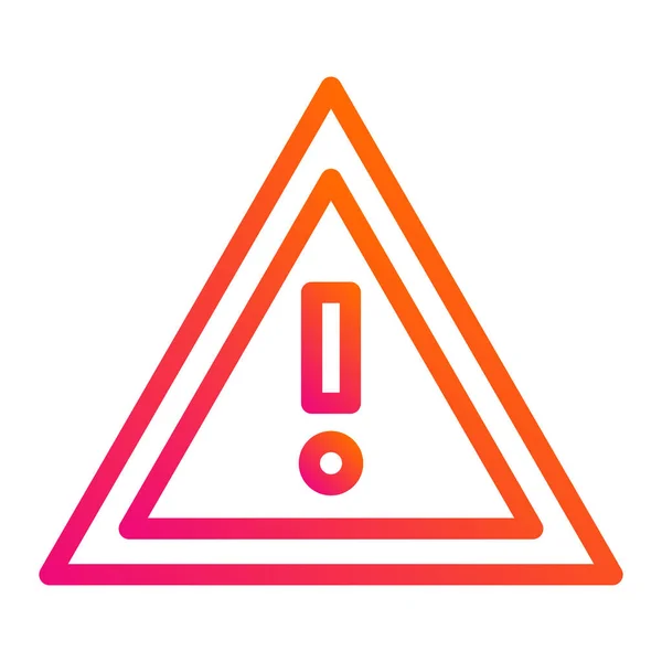 Warnung Vector Icon Design Illustratio — Stockvektor
