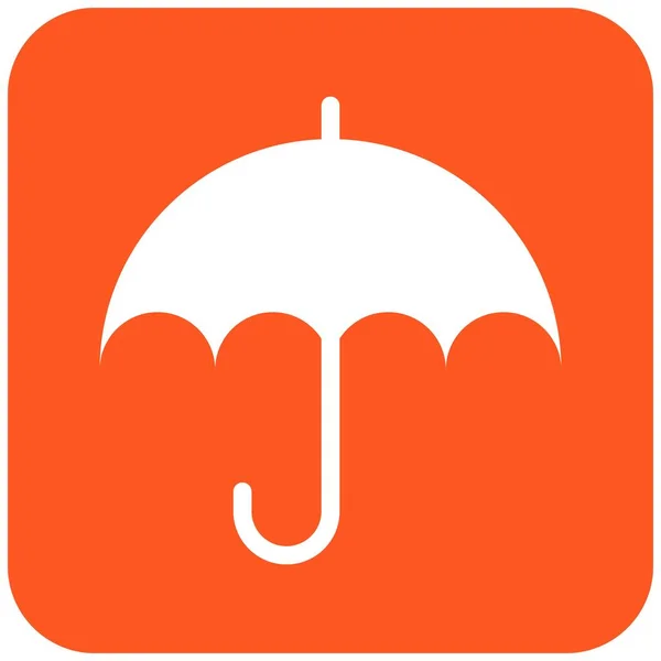 Şemsiye Vektör Simgesi Tasarım İllüstrasyonu