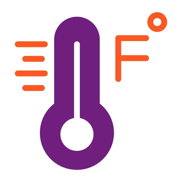 Fahrenheit Vektor Ikon Tervezés Illustratio — Stock Vector