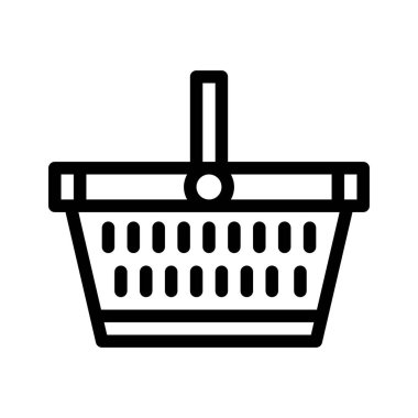 Alışveriş Sepeti Vektör Simgesi Tasarımı Illustratio