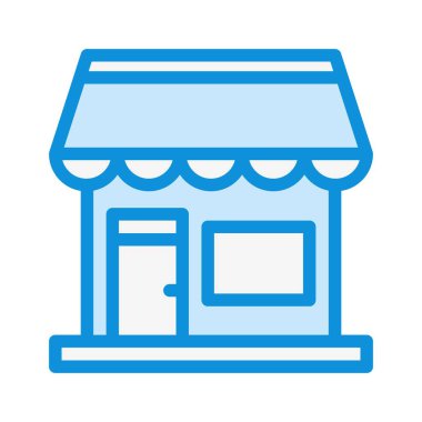 Dükkan Vektörü Simgesi Tasarımı Illustratio