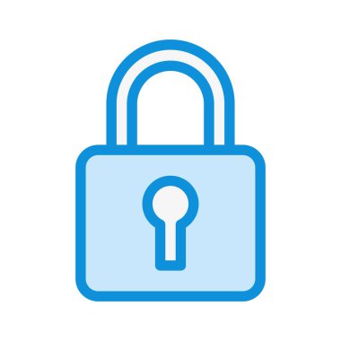 Asma kilit Vektör Simgesi Tasarımı Illustratio