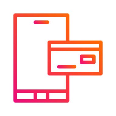 Çevrimiçi Ödeme Vektörü Simgesi Tasarımı Illustratio