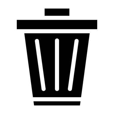 Çöp Vektörü Simgesi Tasarımı Illustratio