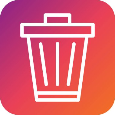 Çöp Vektörü Simgesi Tasarımı Illustratio