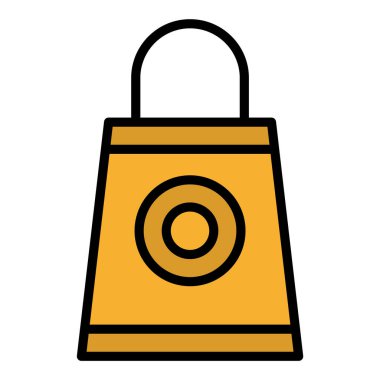 Alışveriş Torbası Vektör Simgesi Tasarımı Illustratio