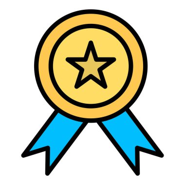 Rozet Vektörü Simgesi Tasarımı Illustratio