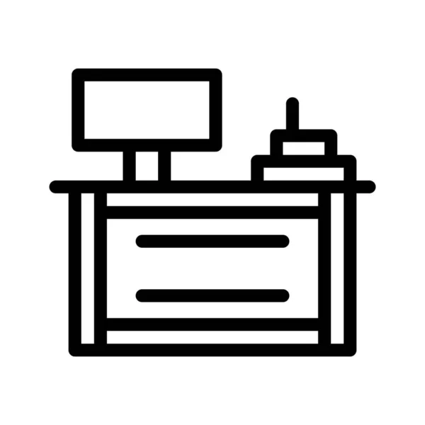 Cash Counter Vector Icon Design Illustratio —  Vetores de Stock