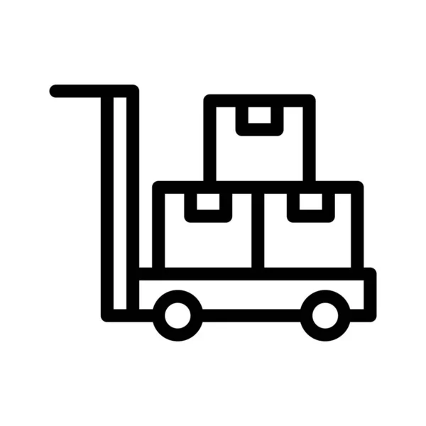Trolley Vector Icoon Ontwerp Illustratie — Stockvector