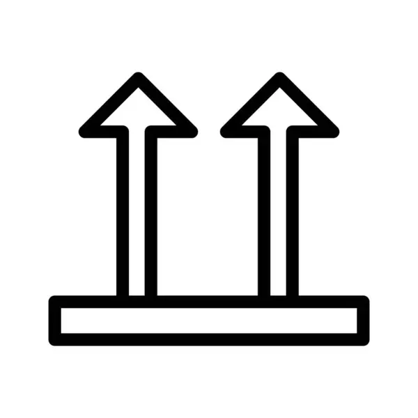 Křehká Konstrukce Vektorové Ikony Ilustrace — Stockový vektor