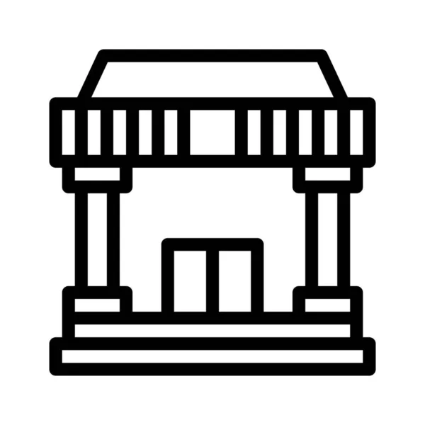 Bank Vektor Ikon Design Illustratio — Stock Vector