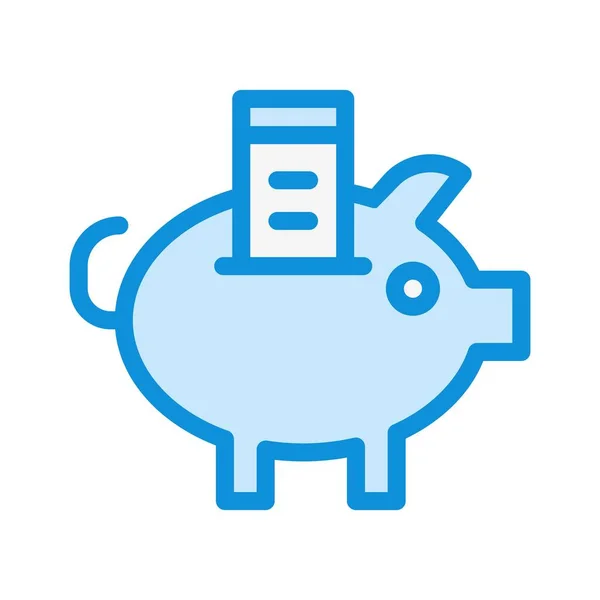 Piggy Bank Vector Icon Design Illustratio — Stockový vektor