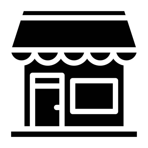Loja Vector Icon Design Illustratio — Vetor de Stock
