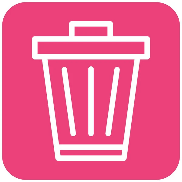 Trash Vector Icoon Ontwerp Illustratio — Stockvector