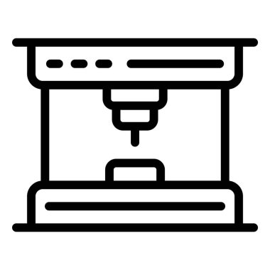 Kahve Üreticisi Vektör Simgesi Tasarım İllüstrasyonu